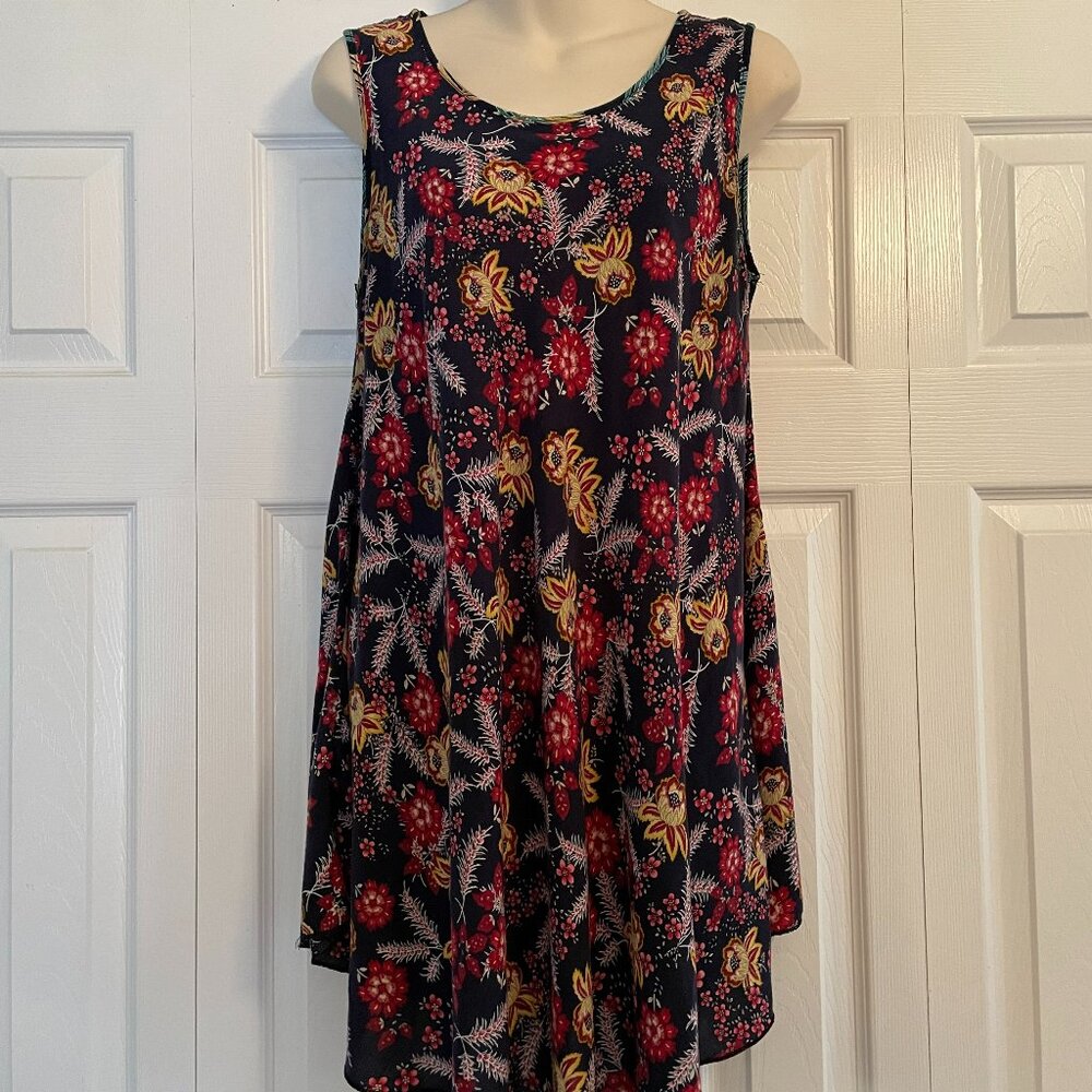 Floral Multi-colored Sleeveless Flowy Sundress